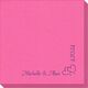 Corner Text with Graphic Double Hearts Linen Like Napkins Image 3 of 3